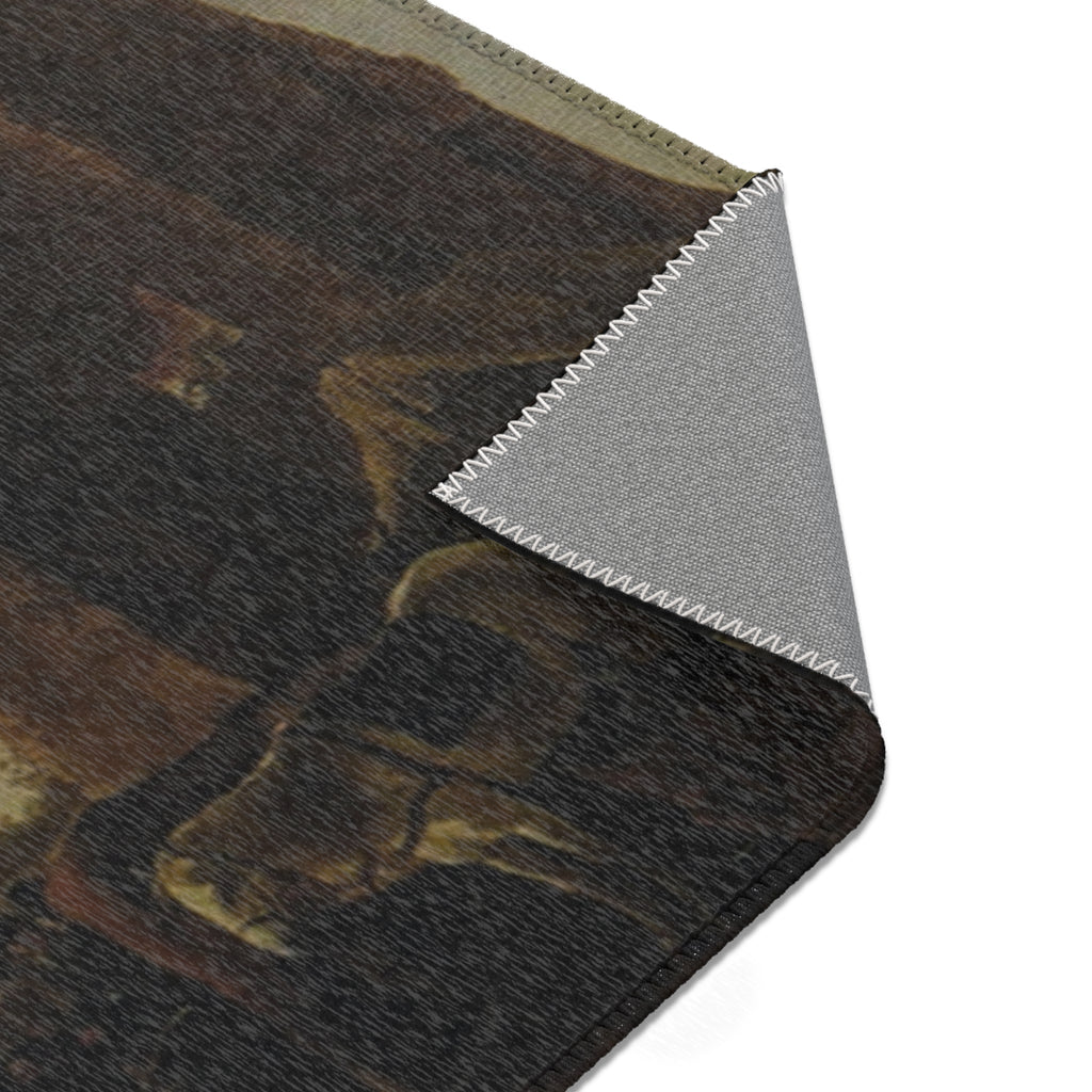 Schilderij, Aelbert Cuyp, met ruïne van Huis te Merwede (12091275046) | Area Rug