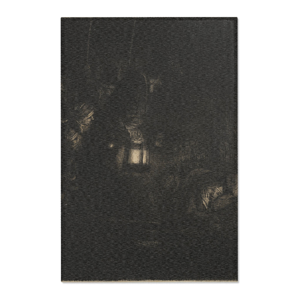 Rembrandt van Rijn - The Adoration of the Shepherds A Night Piece | Area Rug