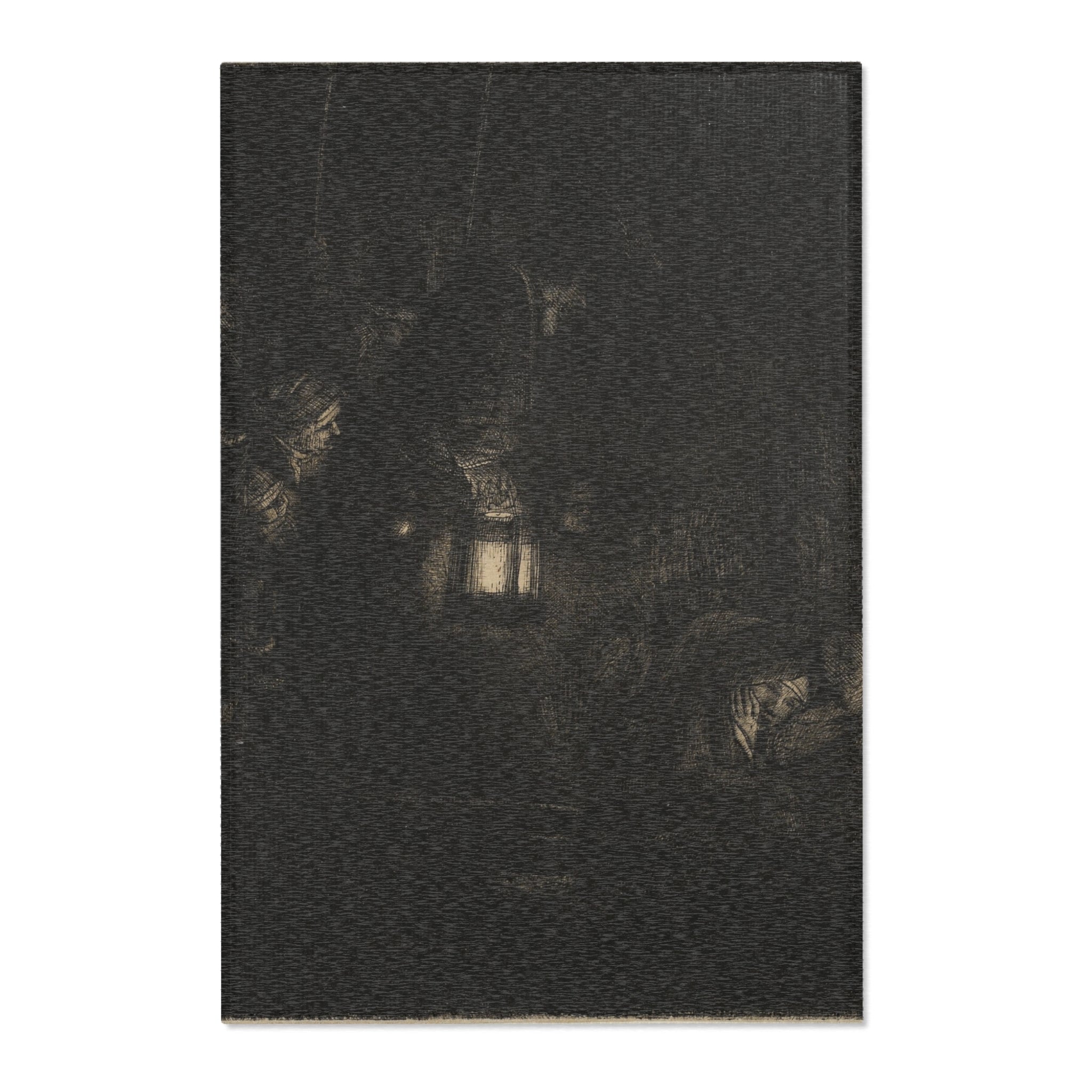 Rembrandt van Rijn - The Adoration of the Shepherds A Night Piece | Area Rug