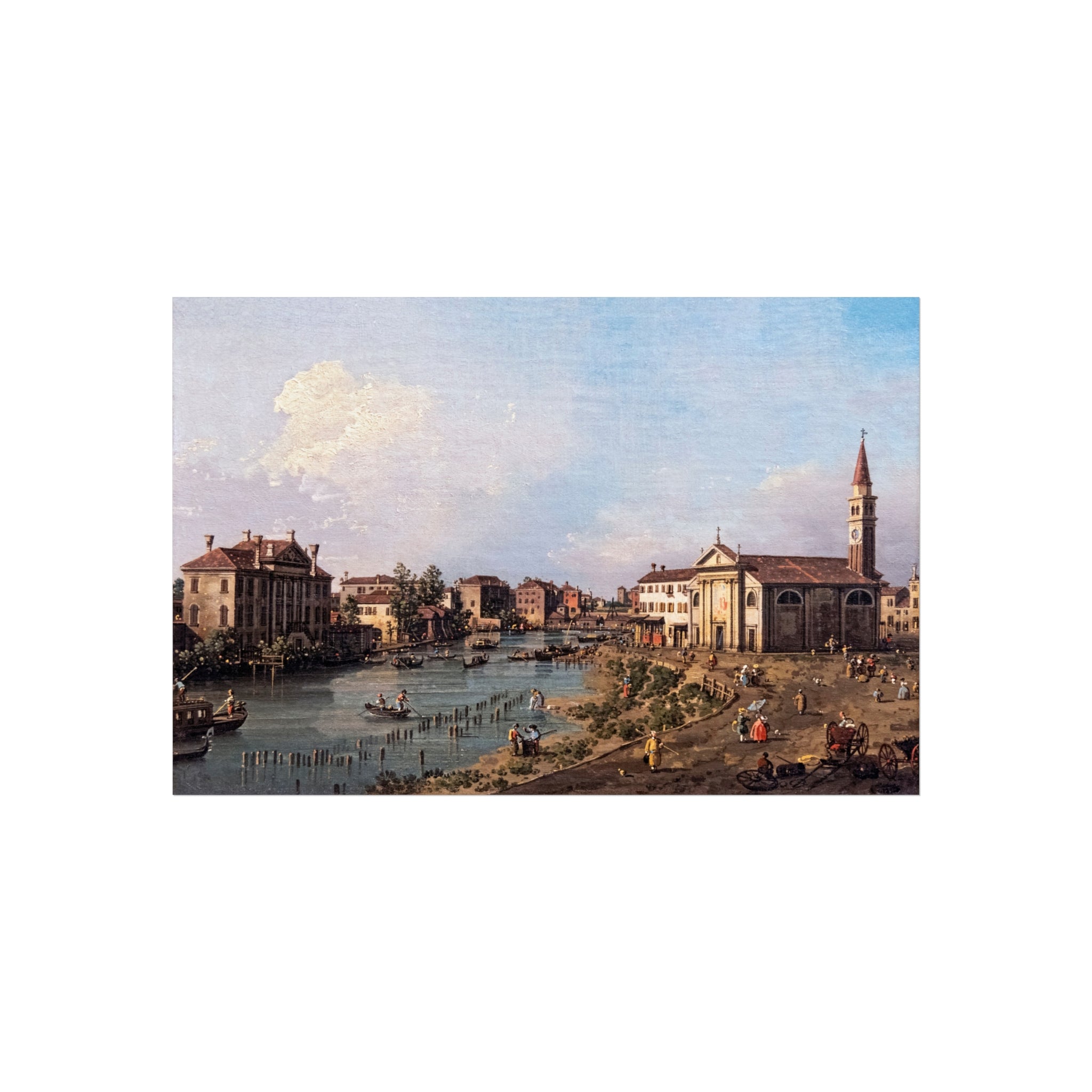 Bemberg Fondation Toulouse - Vue de Dolo - Canaletto ca 1740 - Inv 1011 | Fine Art Poster