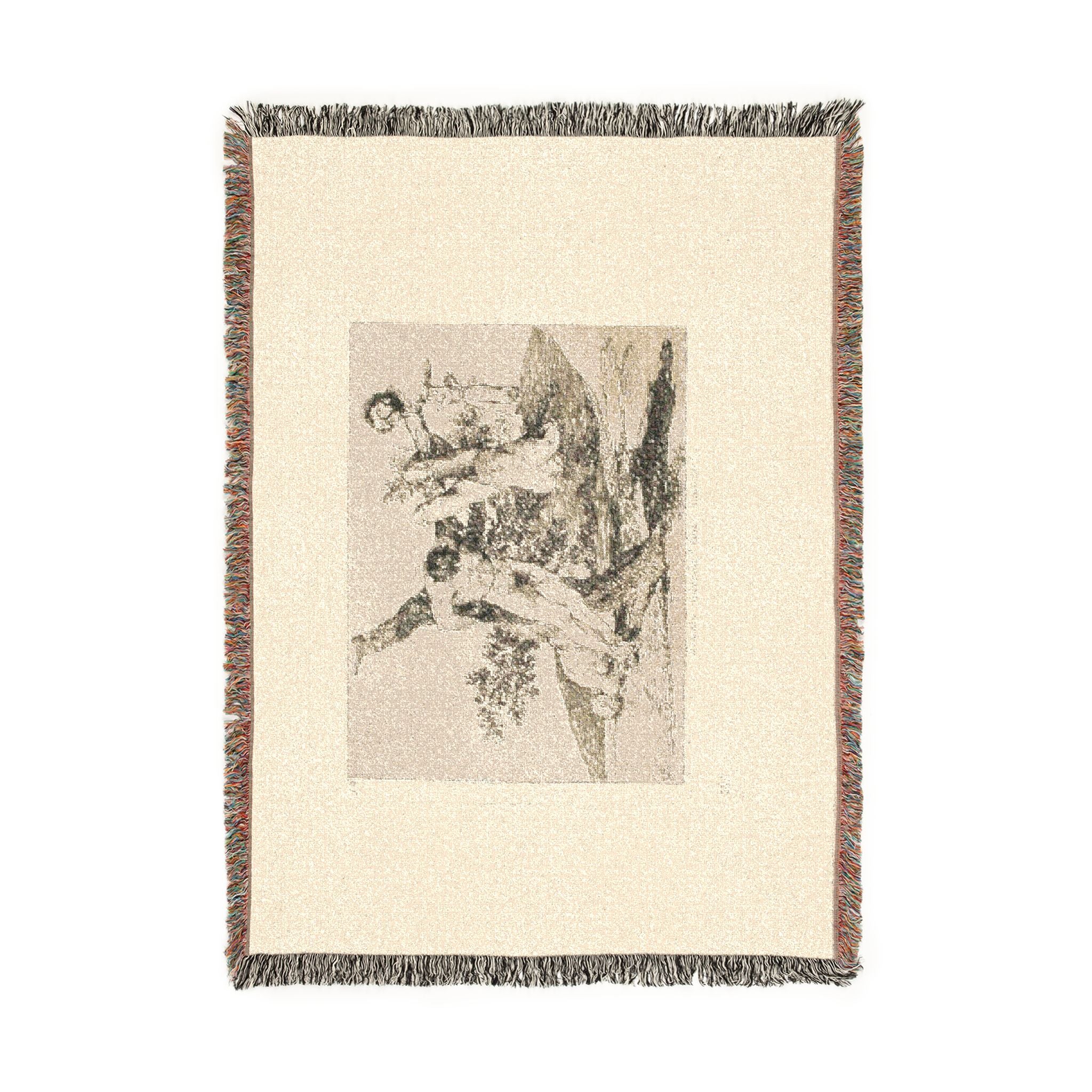 Francisco José de Goya y Lucientes - A Heroic Feat! With Dead Men!, plate 39 from The Disasters of War | Woven Tapestry Blanket
