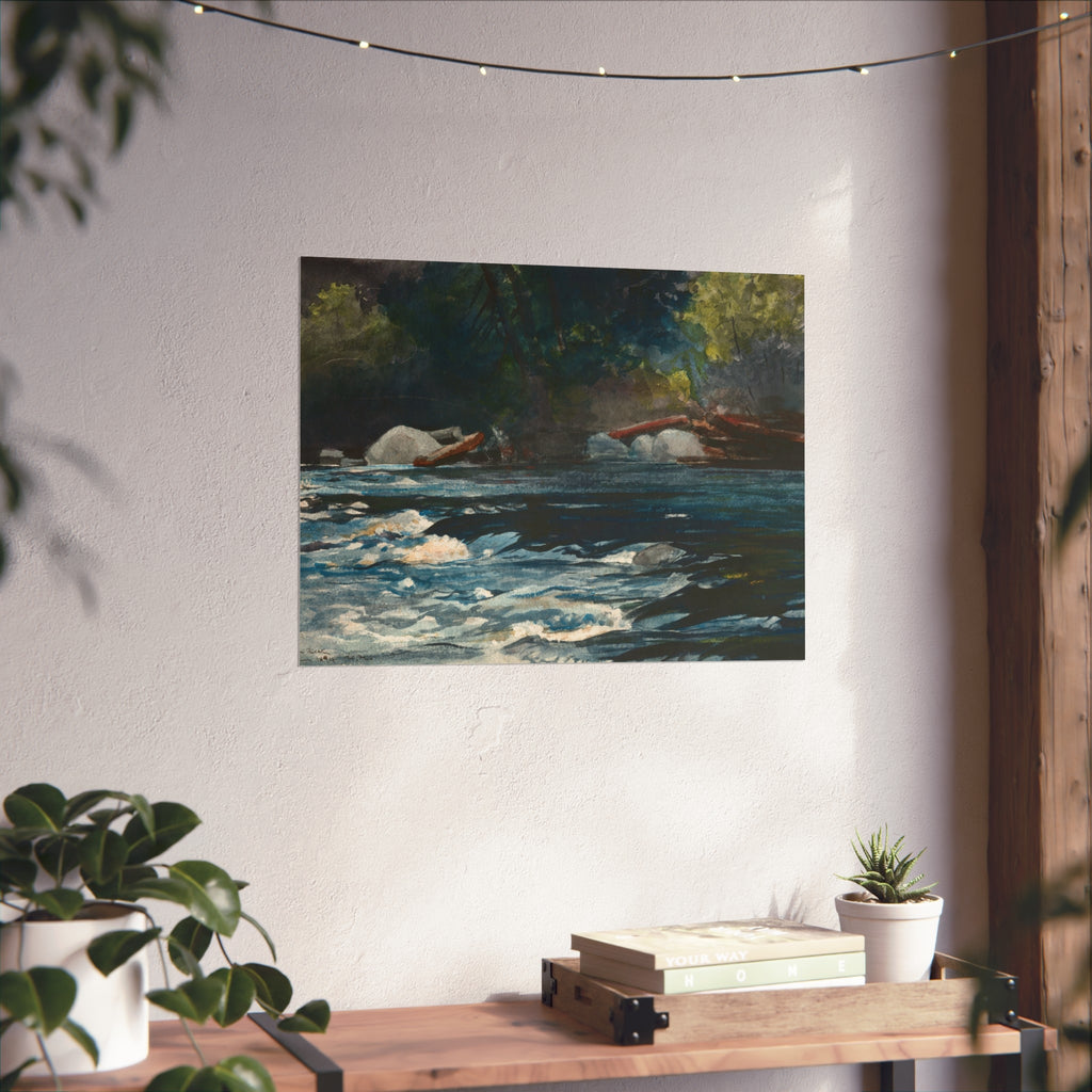 Winslow Homer - The Rapids, Hudson River, Adirondacks | Fine Art Poster