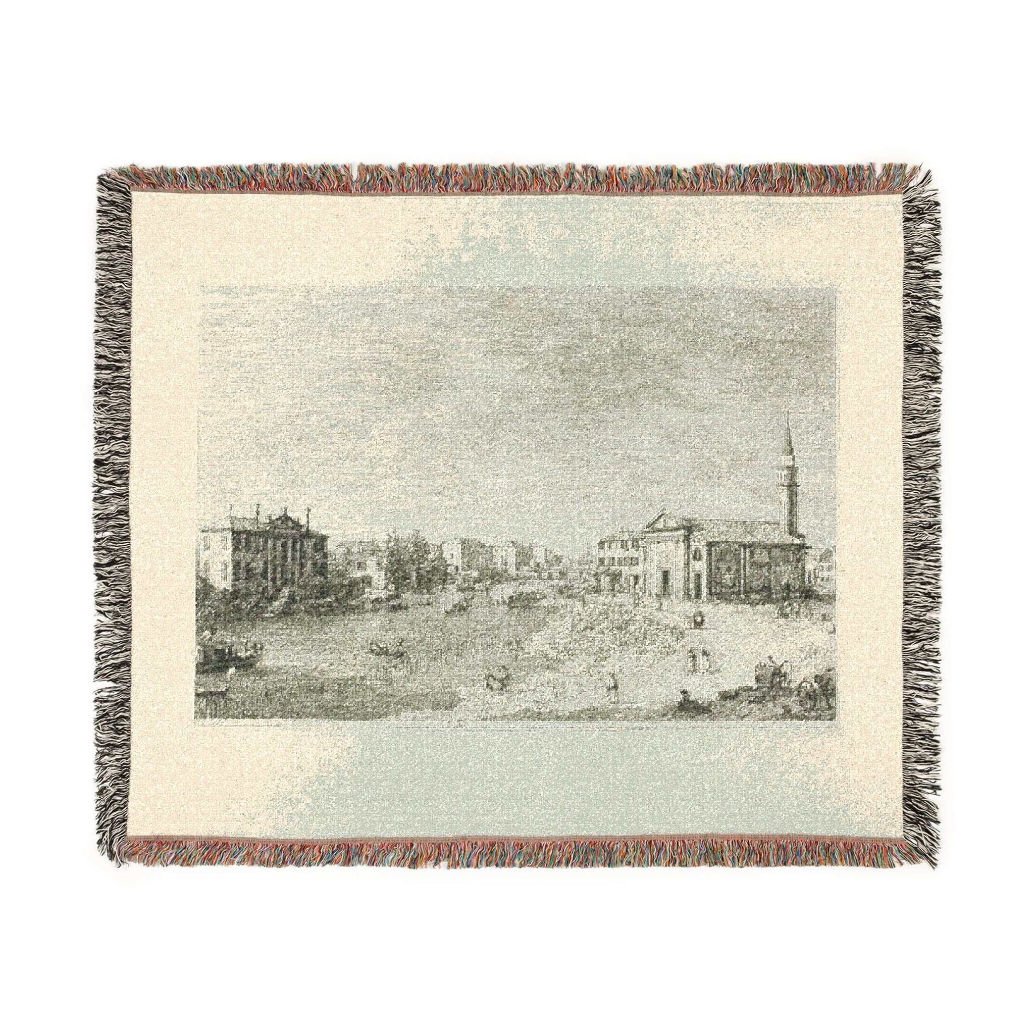 Canaletto - Al Dolo, from Vedute | Woven Tapestry Blanket
