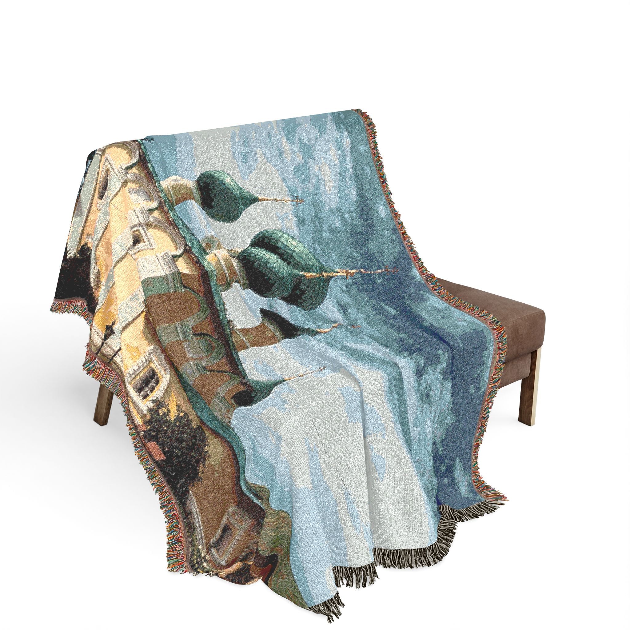 Church of the Beheading of Saint John the Baptist Alekseyevsky Monastery Uglich 2023-07-22 7452 | Woven Tapestry Blanket