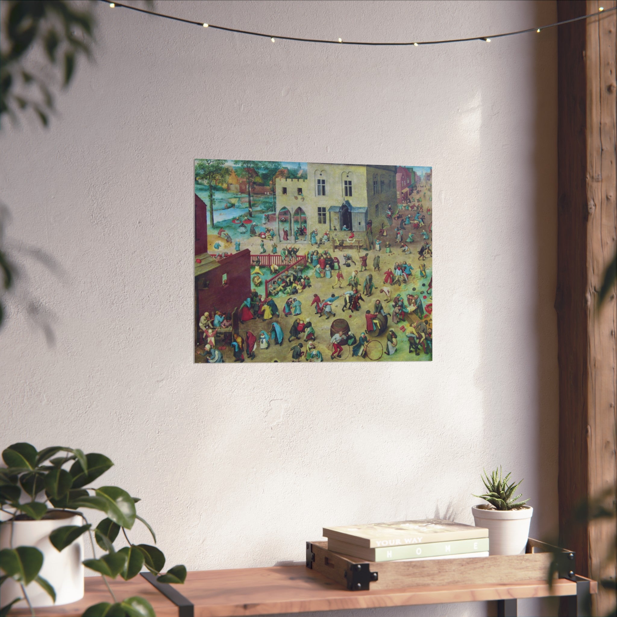 -2022-02-07 Children's Games, Pieter Bruegel the Elder, West Street, Cromer, Norfolk | Fine Art Poster