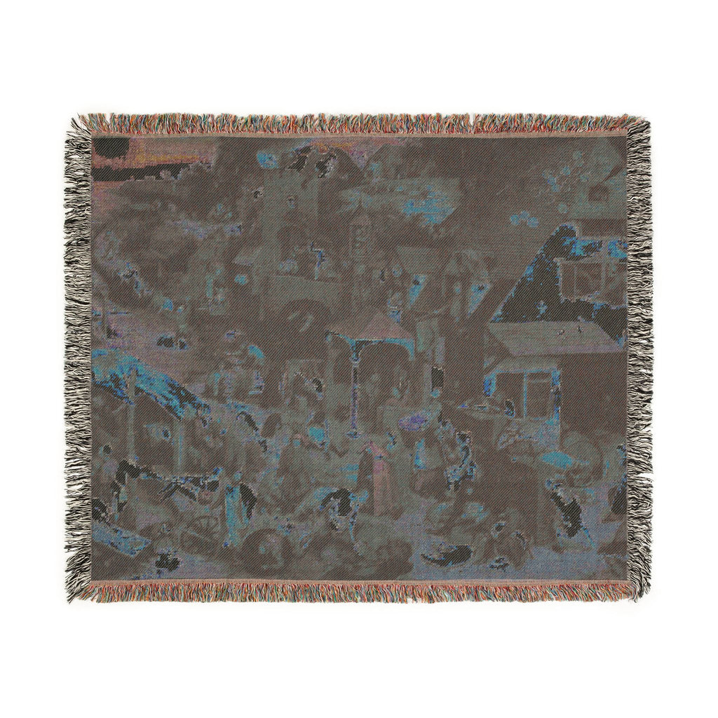 Pieter Brueghel the Elder - The Dutch Proverbs - Google Art Project | Woven Tapestry Blanket