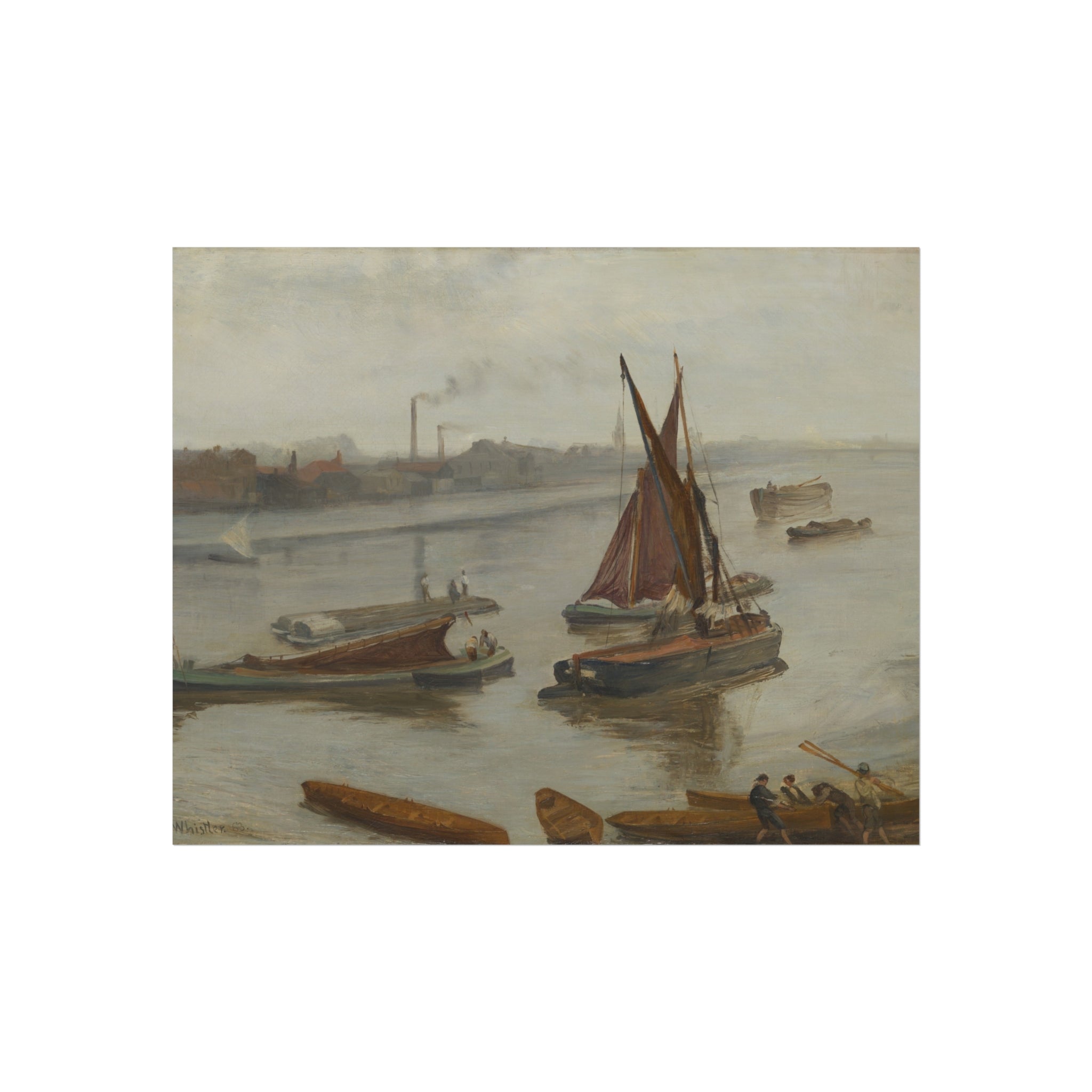 James McNeill Whistler - Grey and Silver: Old Battersea Reach | Fine Art Poster