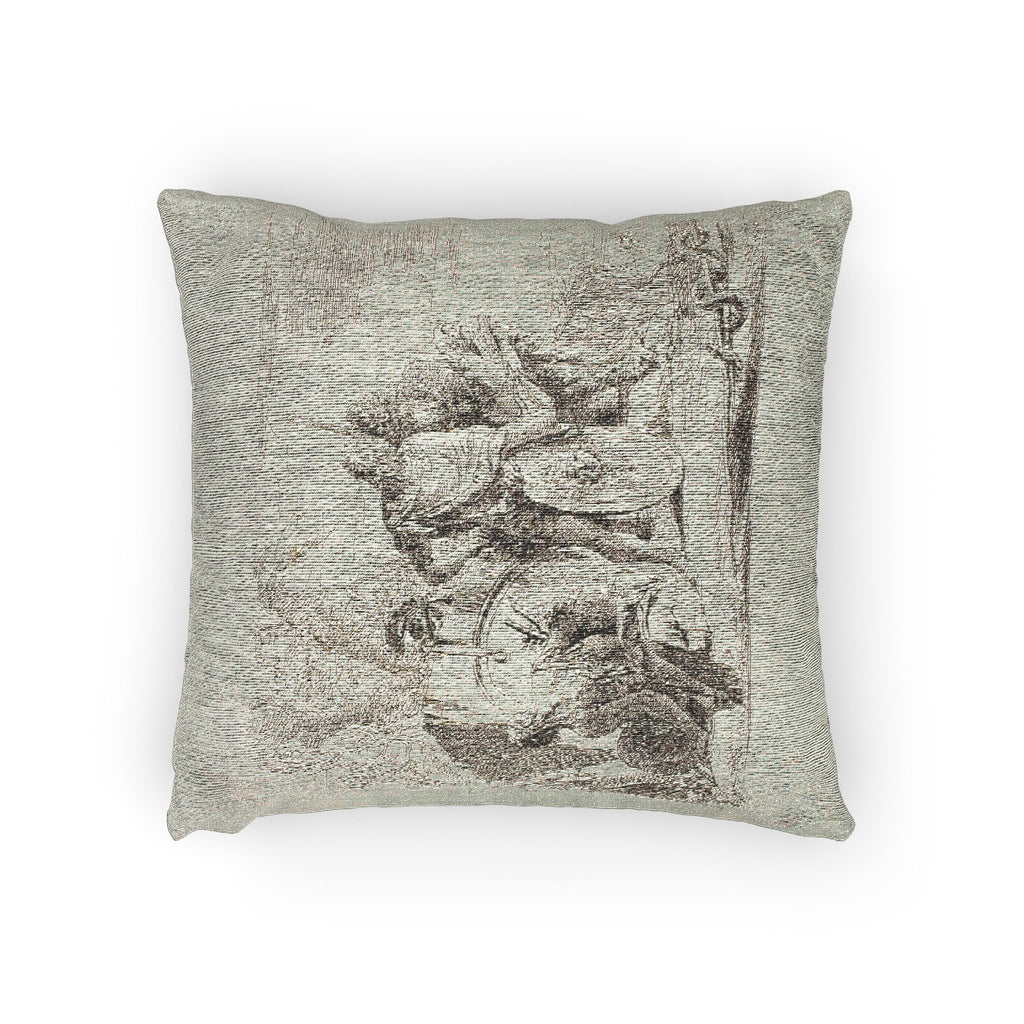 Giovanni Battista Tiepolo - The Astrologer and the Young Soldier, from Capricci | Woven Pillow