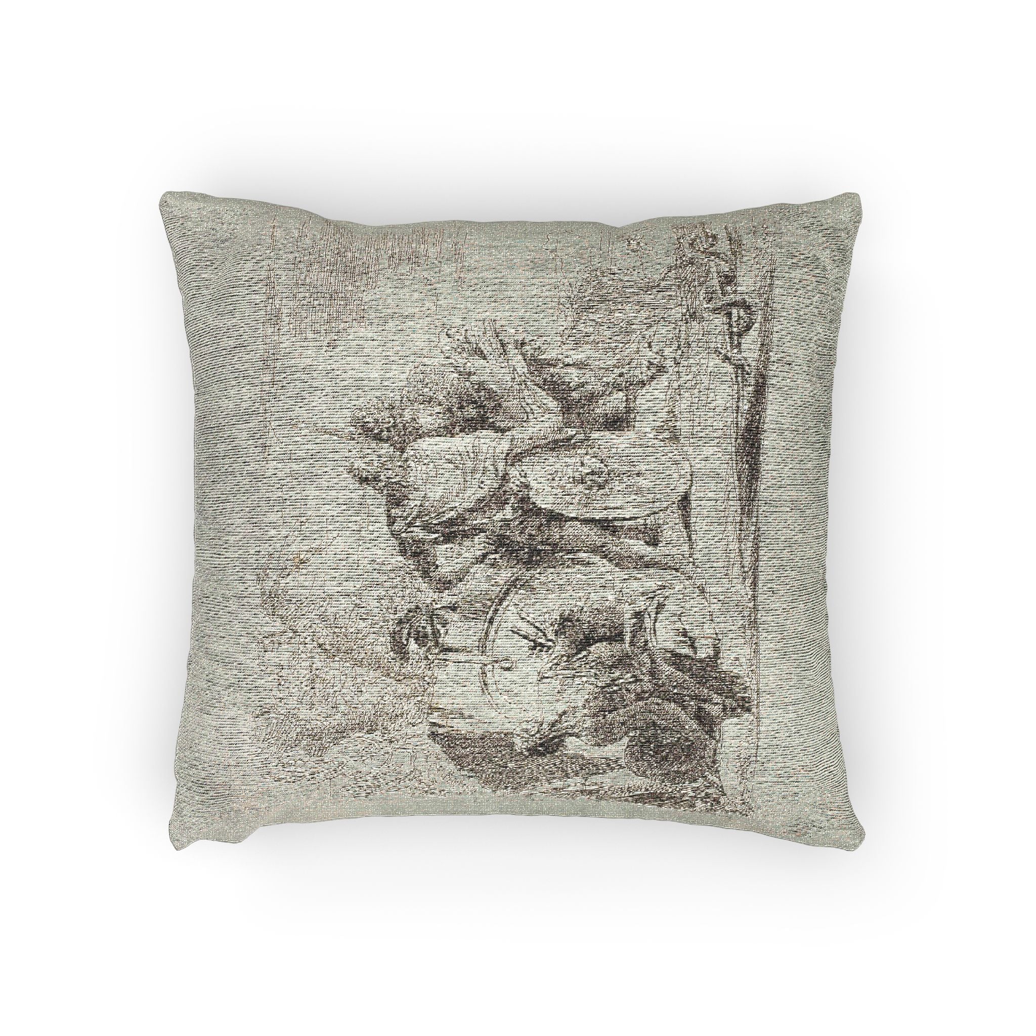 Giovanni Battista Tiepolo - The Astrologer and the Young Soldier, from Capricci | Woven Pillow