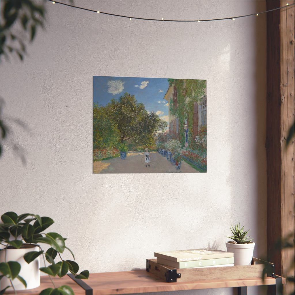 Claude Monet - The Artist's House at Argenteuil | Fine Art Poster