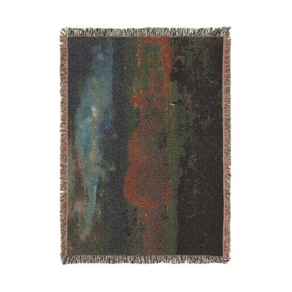 George Inness - Sunlit Valley | Woven Tapestry Blanket