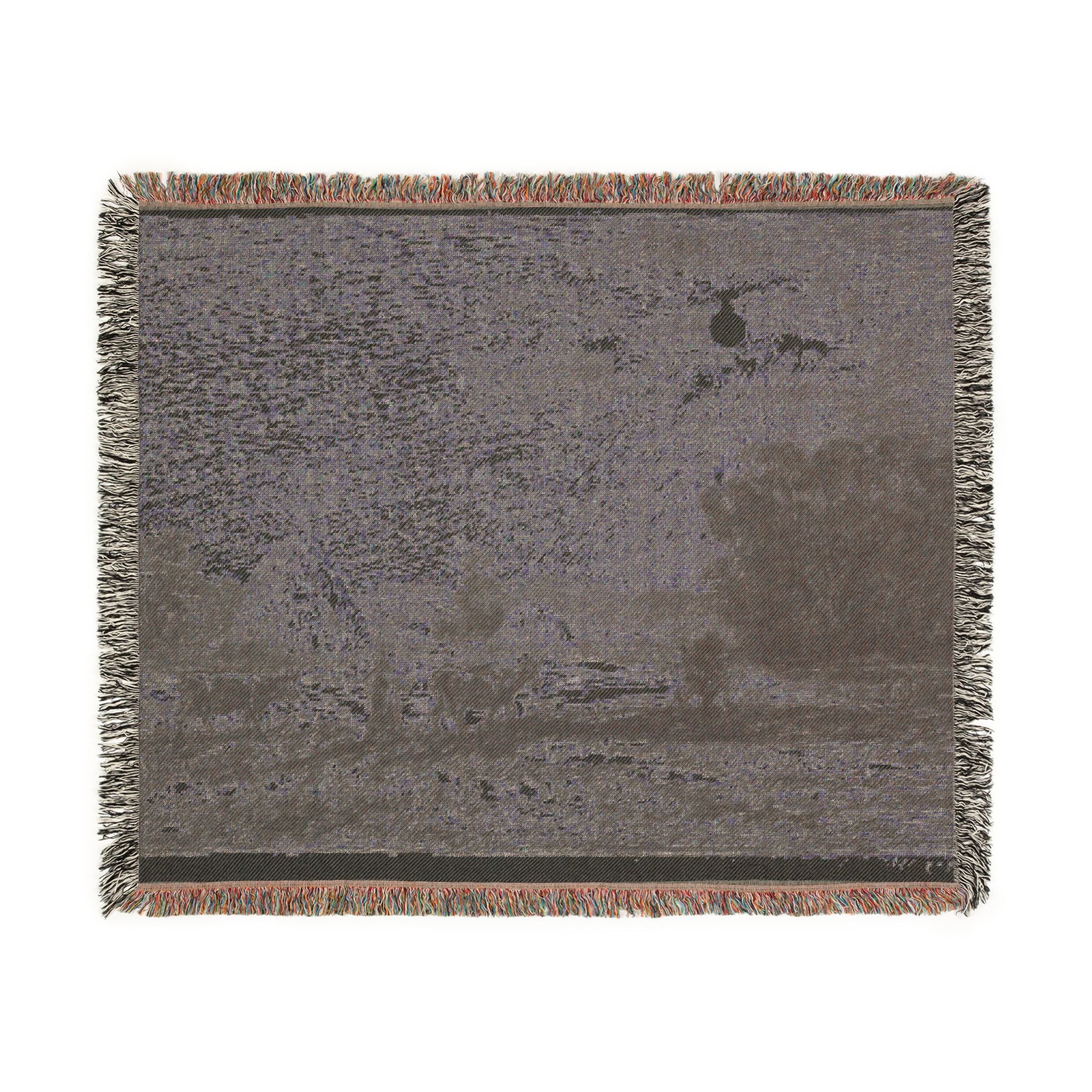 Charles François Daubigny - Moonlight at Valmondois | Woven Tapestry Blanket