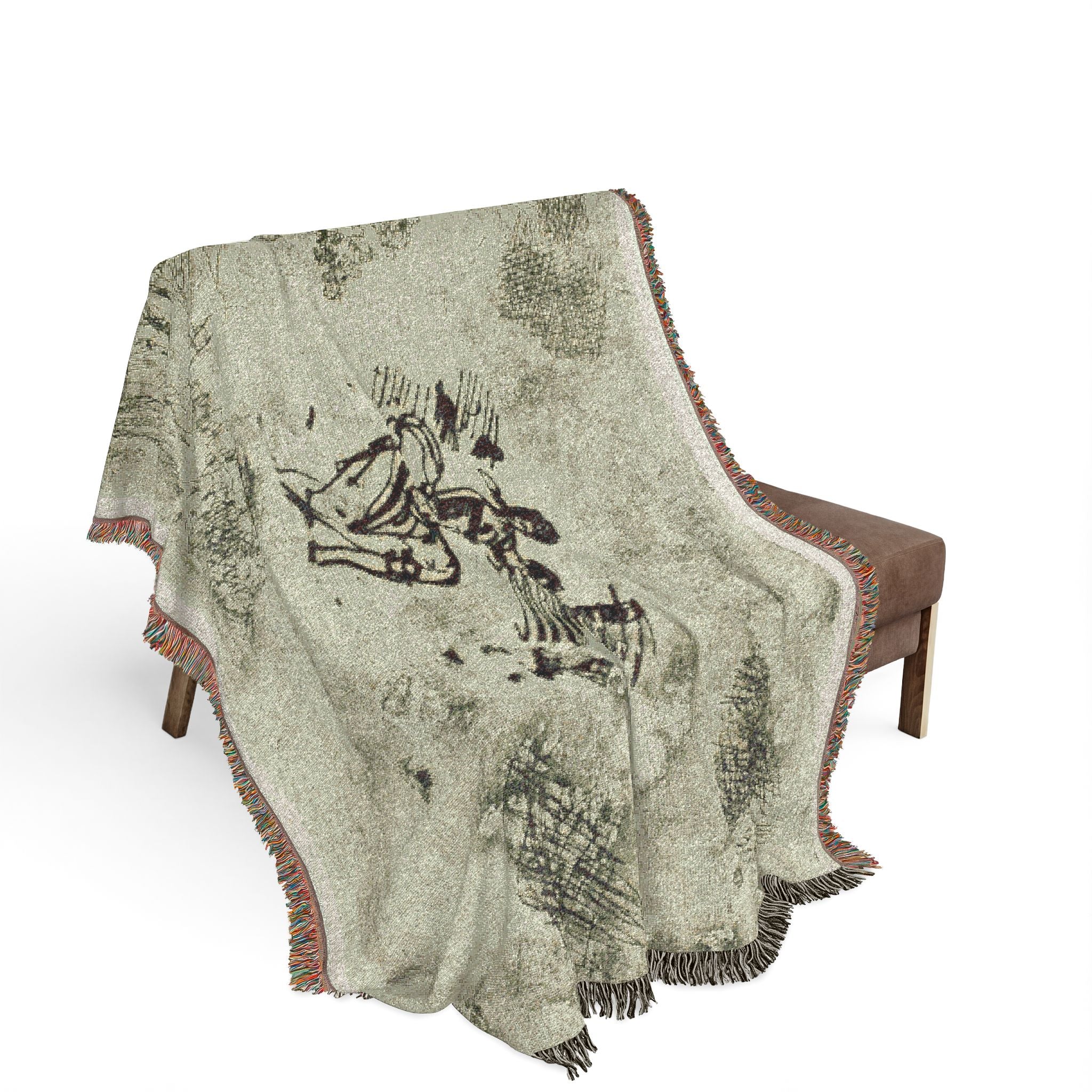 Claude Lorrain - Seated Woman and Other Sketches | Woven Tapestry Blanket
