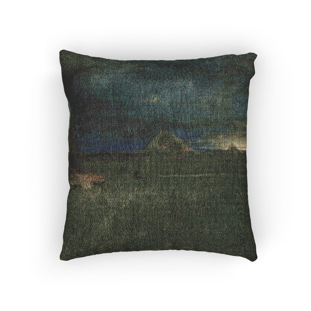 George Inness - The Lonely Farm, Nantucket | Woven Pillow