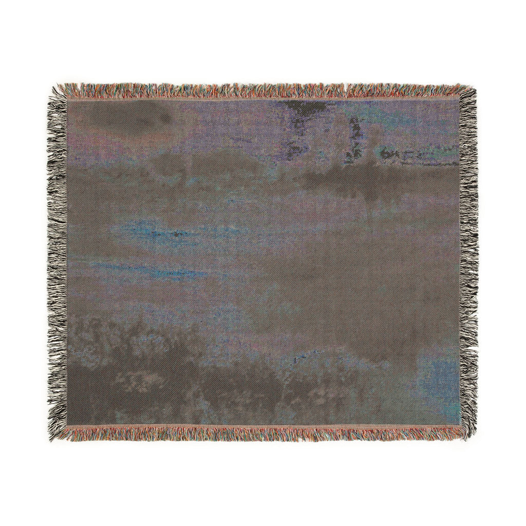 Hilaire Germain Edgar Degas - Landscape with Smokestacks | Woven Tapestry Blanket