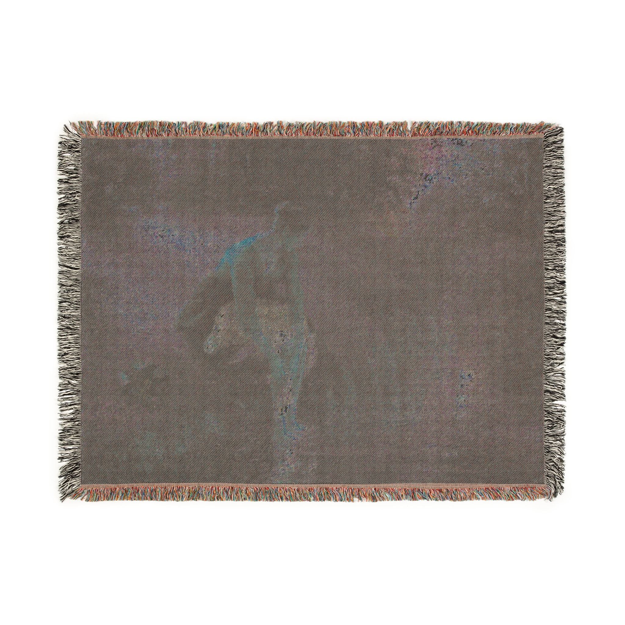 Camille Pissarro - Woman Bathing Her Feet in a Brook | Woven Tapestry Blanket