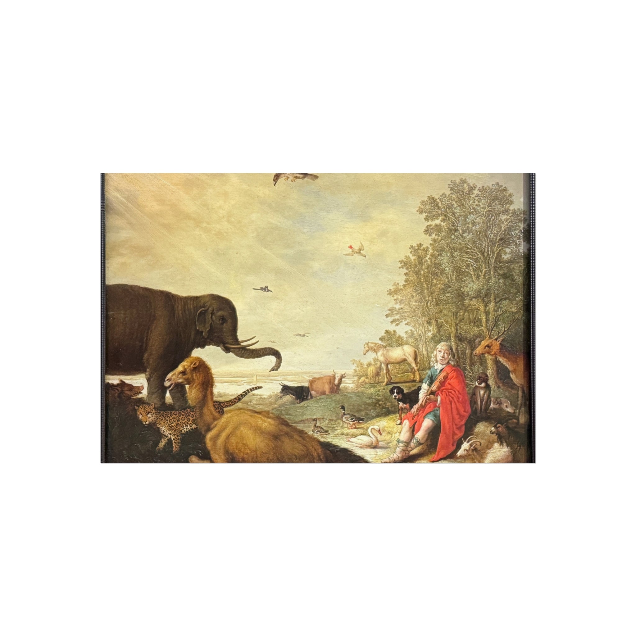 Dessau, Anhaltische Gemäldegalerie, Aelbert Jacobsz. Cuyp, Orpheus und die Tiere | Fine Art Poster
