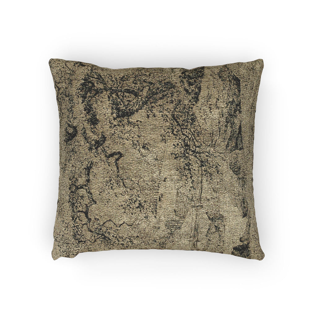 Jacob van Ruisdael - Landscape with Figure Resting Under Tree by Stream | Woven Pillow