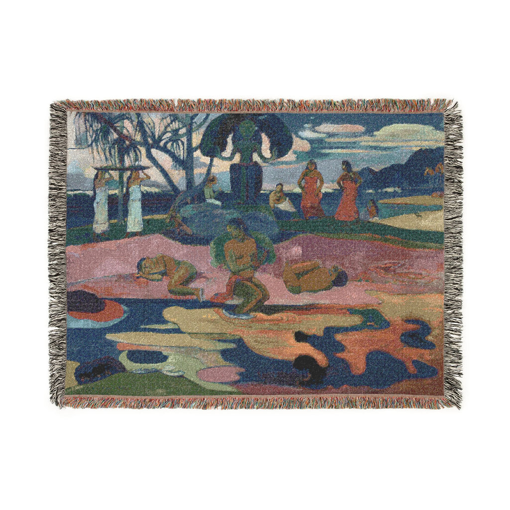 Paul Gauguin - Mahana no atua (Day of the God) | Woven Tapestry Blanket