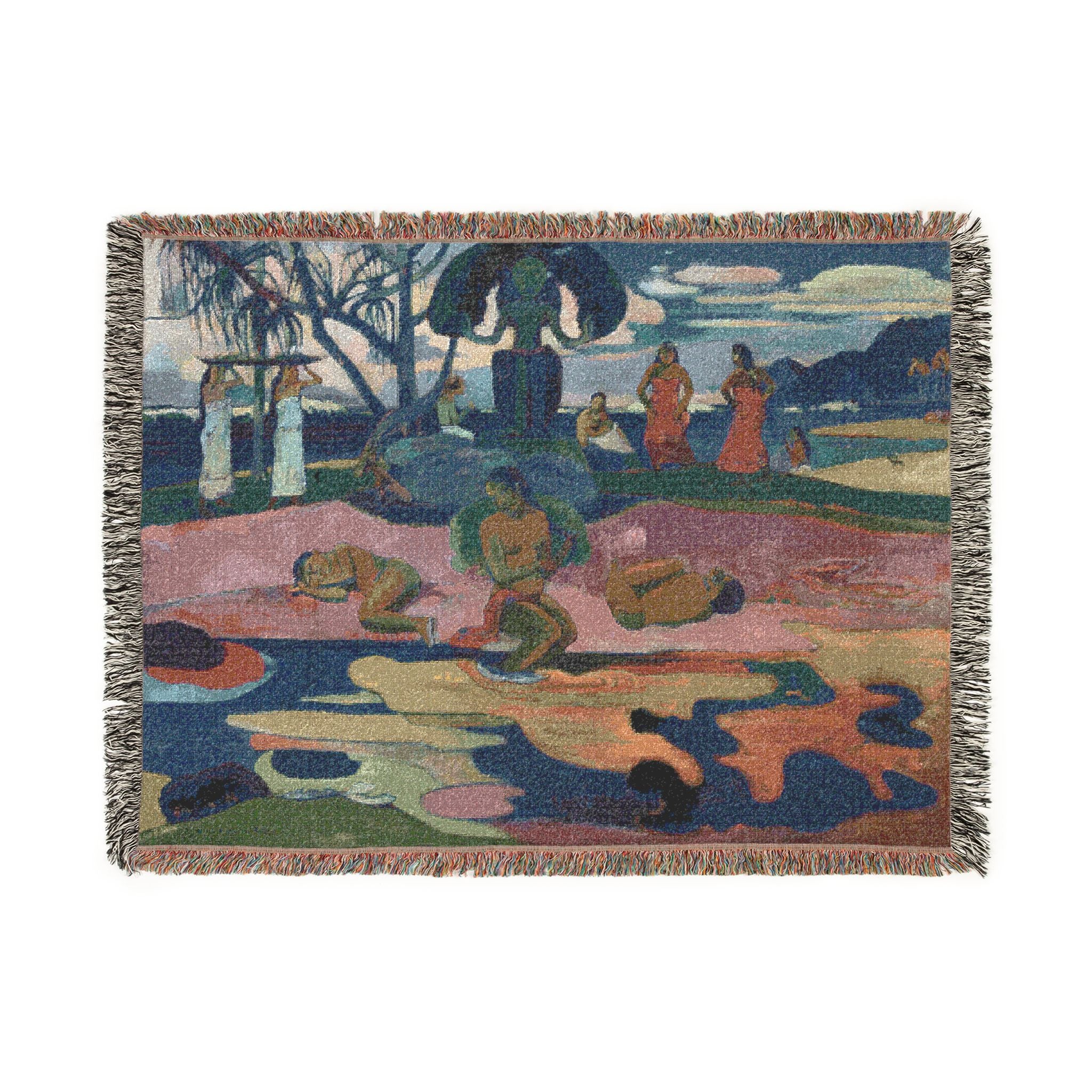 Paul Gauguin - Mahana no atua (Day of the God) | Woven Tapestry Blanket