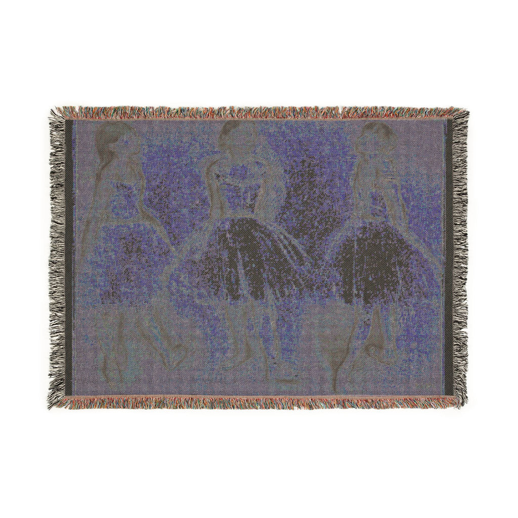 Hilaire Germain Edgar Degas - Three Studies of a Dancer in Fourth Position | Woven Tapestry Blanket
