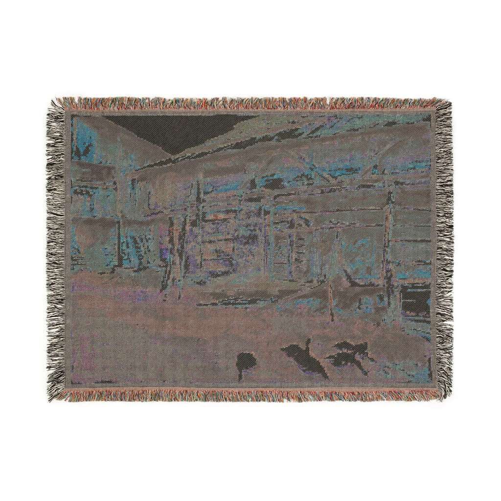 John Singer Sargent - Woodsheds, Tyrol | Woven Tapestry Blanket