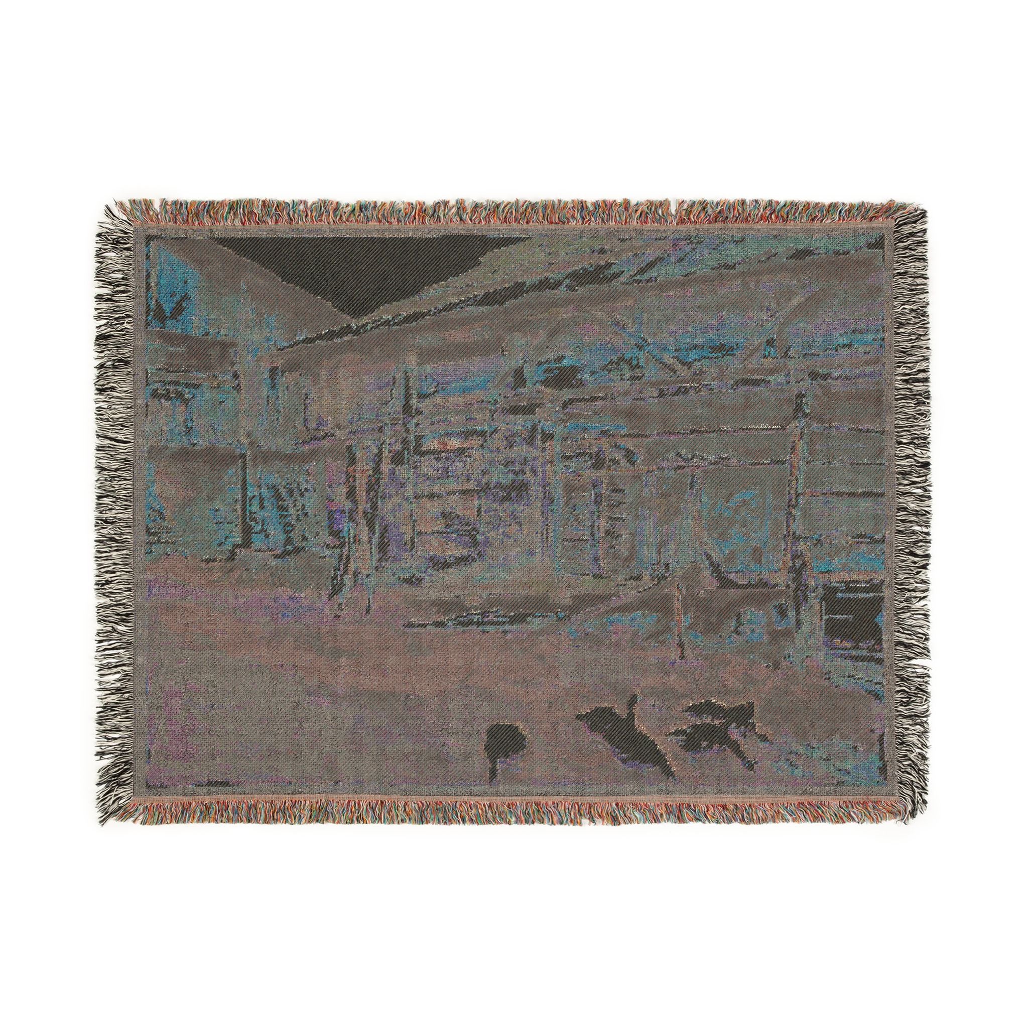John Singer Sargent - Woodsheds, Tyrol | Woven Tapestry Blanket