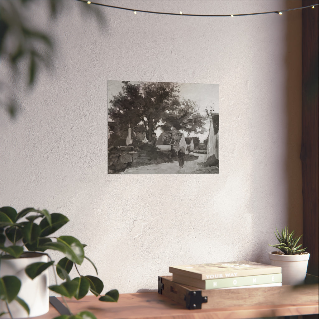 Charles François Daubigny - Village in Brittany | Fine Art Poster