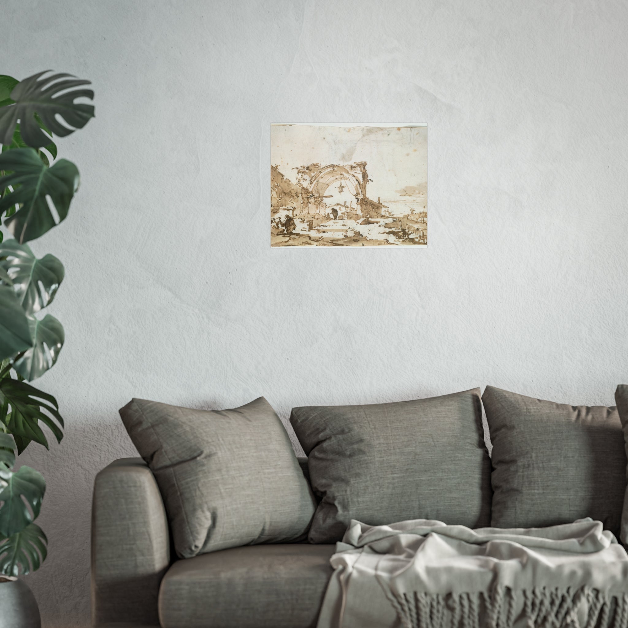 Francesco Guardi - A Capriccio with a Ruined Gothic Arch | Fine Art Poster
