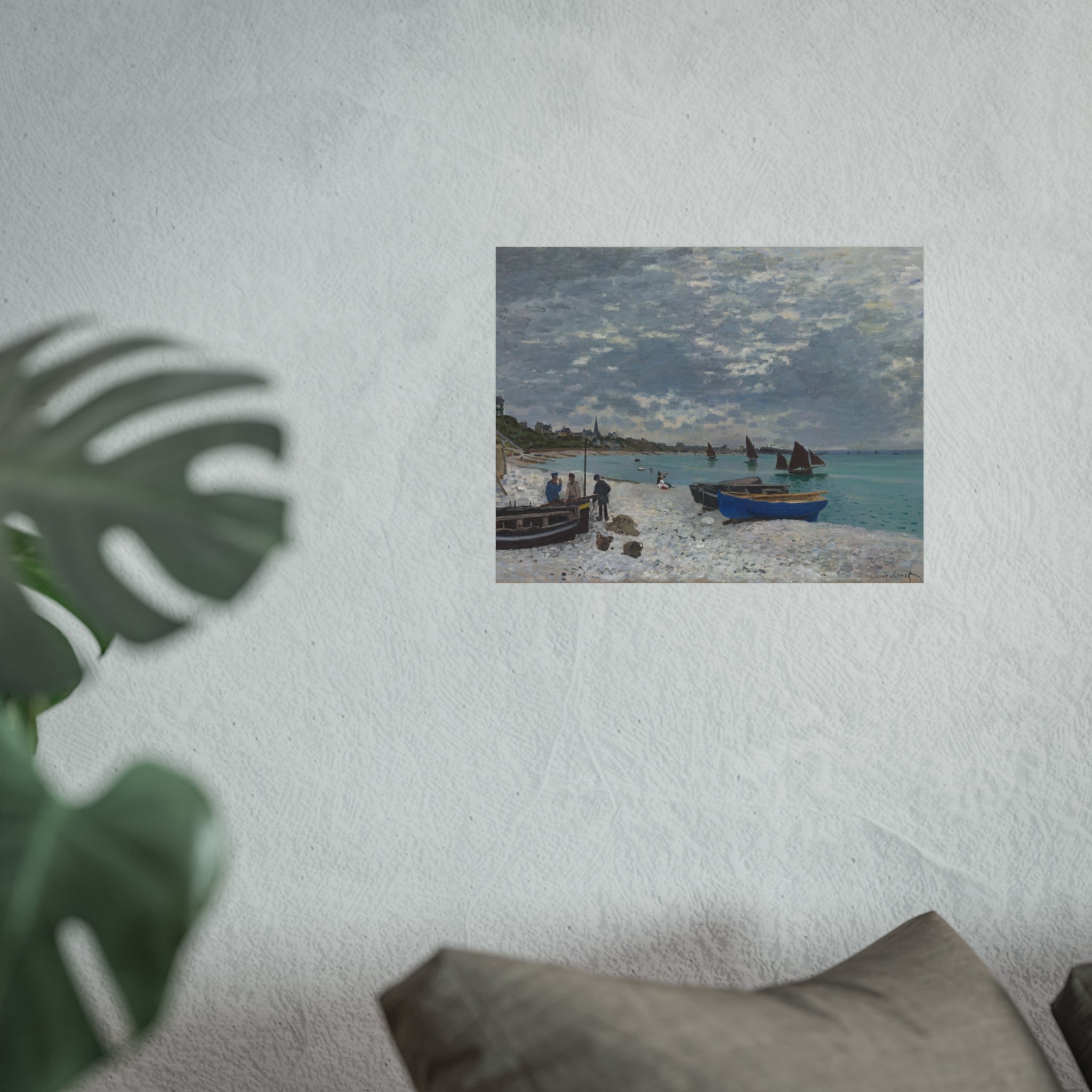 Claude Monet - The Beach at Sainte-Adresse | Fine Art Poster