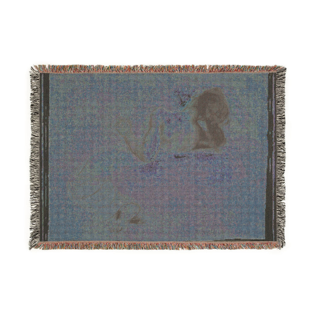 Eugène Delacroix - Crouching Woman | Woven Tapestry Blanket