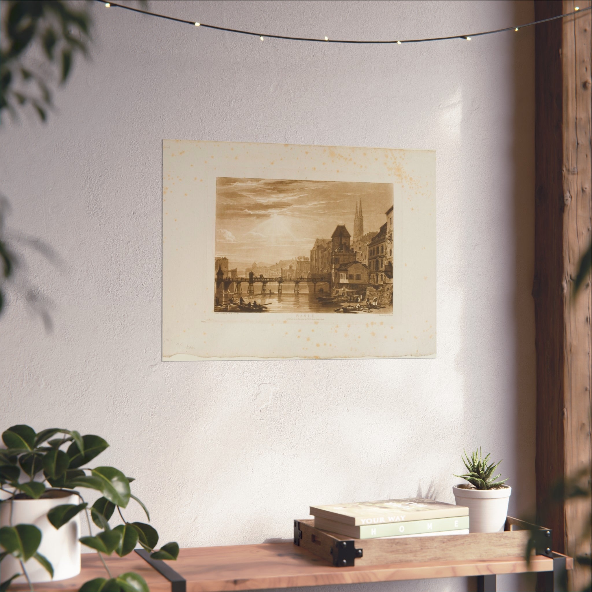Joseph Mallord William Turner - Basle, plate 5 from Liber Studiorum | Fine Art Poster