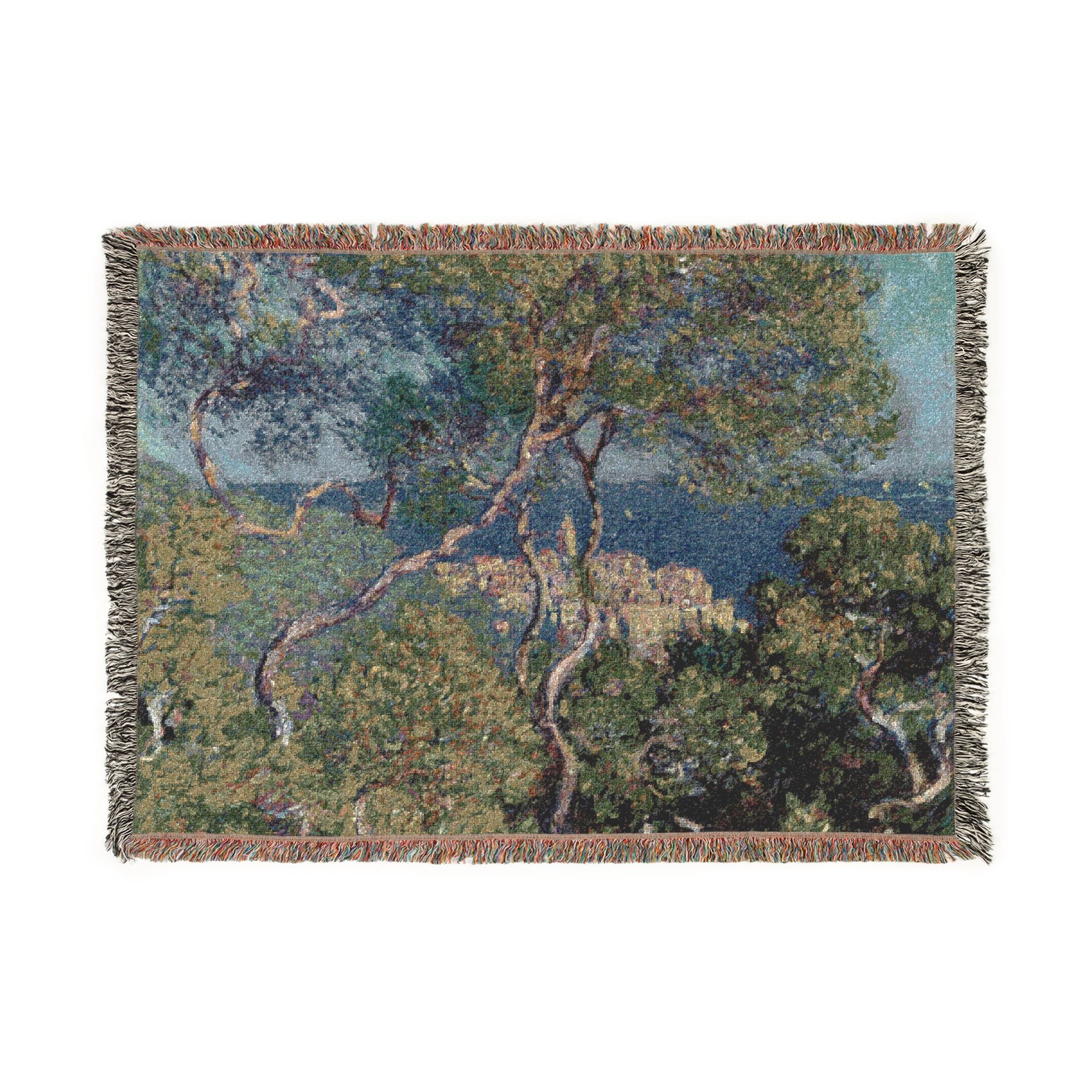 Claude Monet - Bordighera | Woven Tapestry Blanket