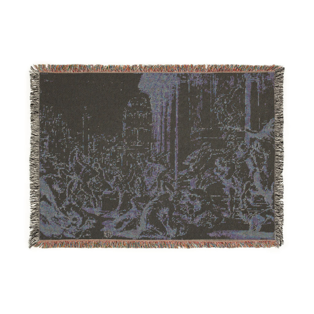School of Nicolas Poussin - Massacre of the Innocents (recto); Figure Sketches (verso) | Woven Tapestry Blanket
