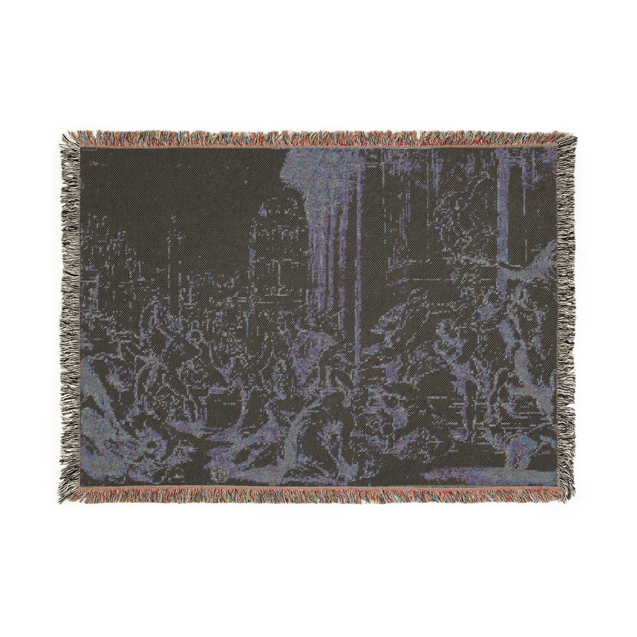 School of Nicolas Poussin - Massacre of the Innocents (recto); Figure Sketches (verso) | Woven Tapestry Blanket