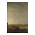 Aelbert Cuyp - A View of Vianen with a Herdsman and Cattle by a River | Area Rug