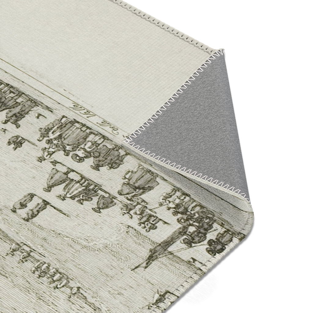 Canaletto - Prà della Valle, from Vedute | Area Rug