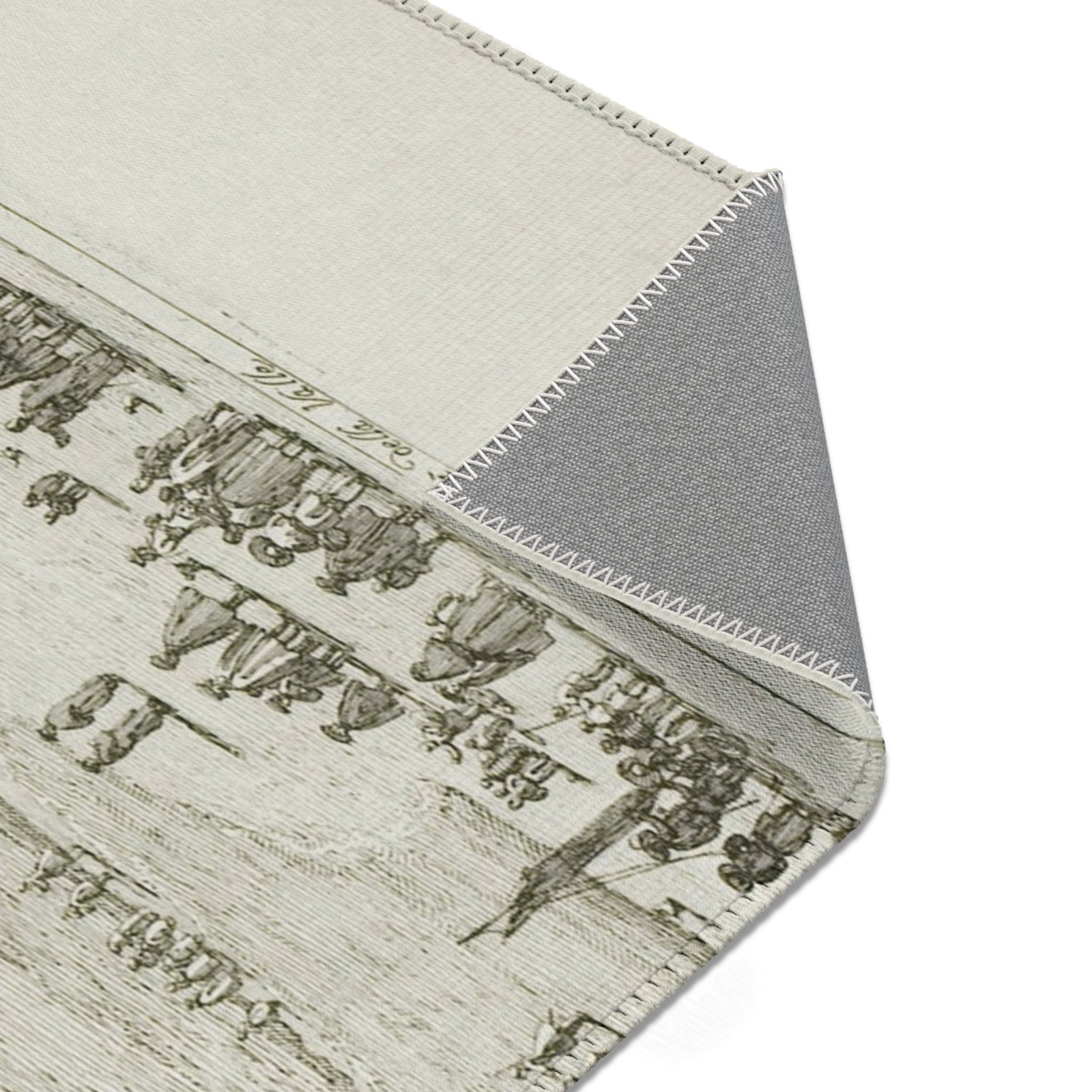 Canaletto - Prà della Valle, from Vedute | Area Rug