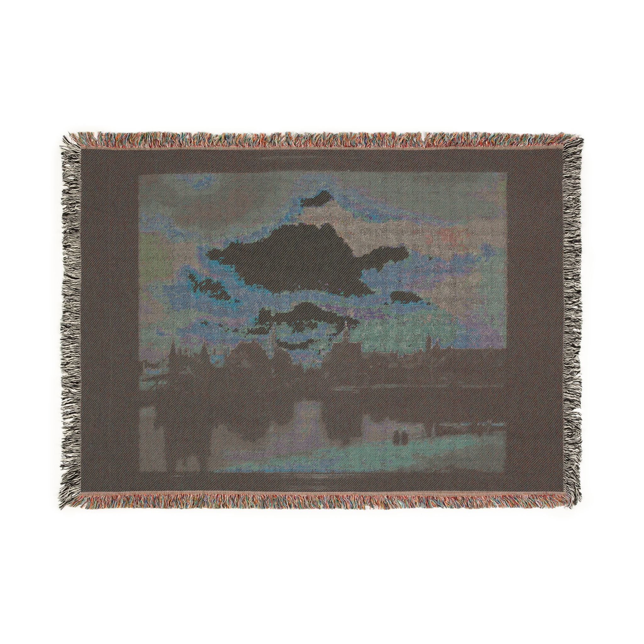 Johannes vermeer, veduta di delft, 1660-61 ca. 01 | Woven Tapestry Blanket