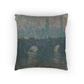 Claude Monet - Waterloo Bridge, Gray Weather | Woven Pillow