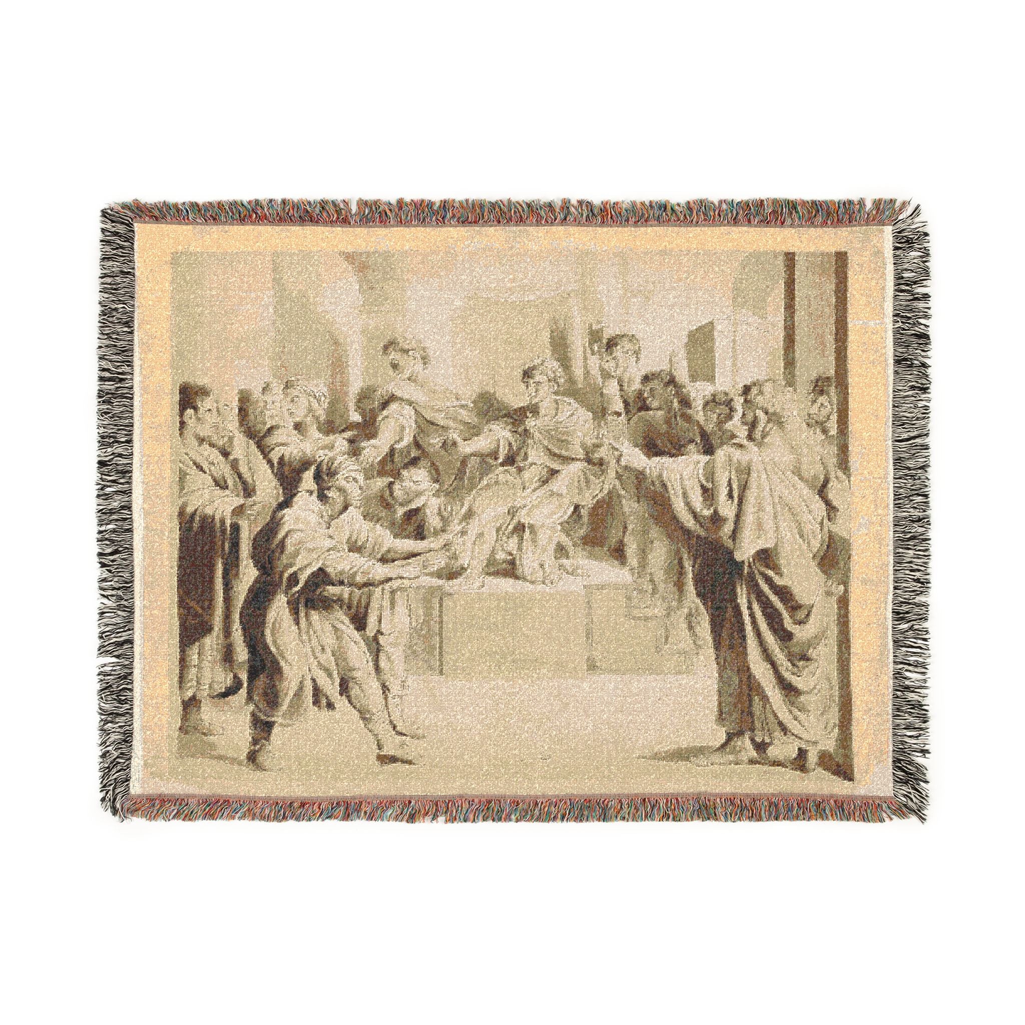 John Constable - Blinding of Elymas | Woven Tapestry Blanket