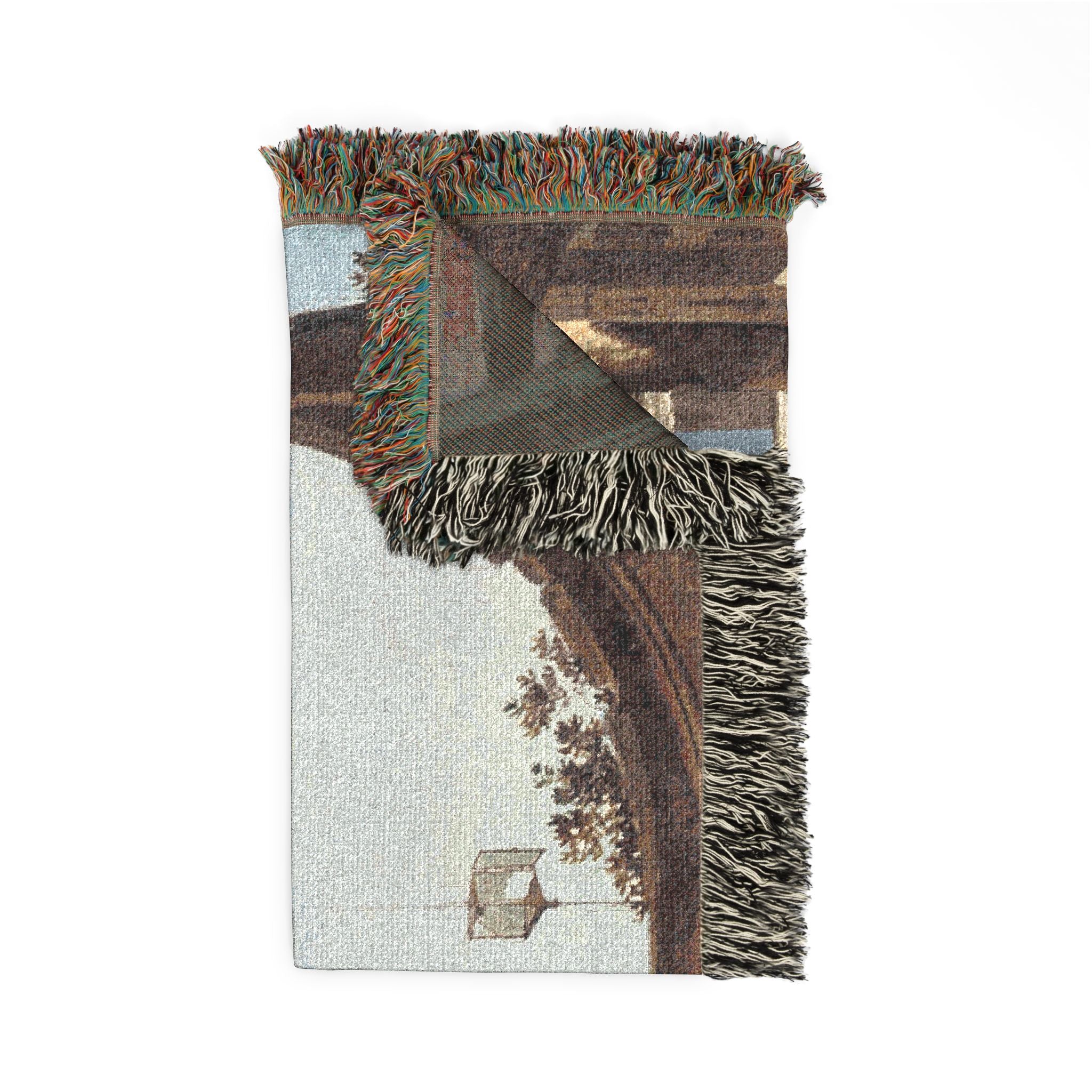 Follower of Canaletto - Portico with a Lantern | Woven Tapestry Blanket