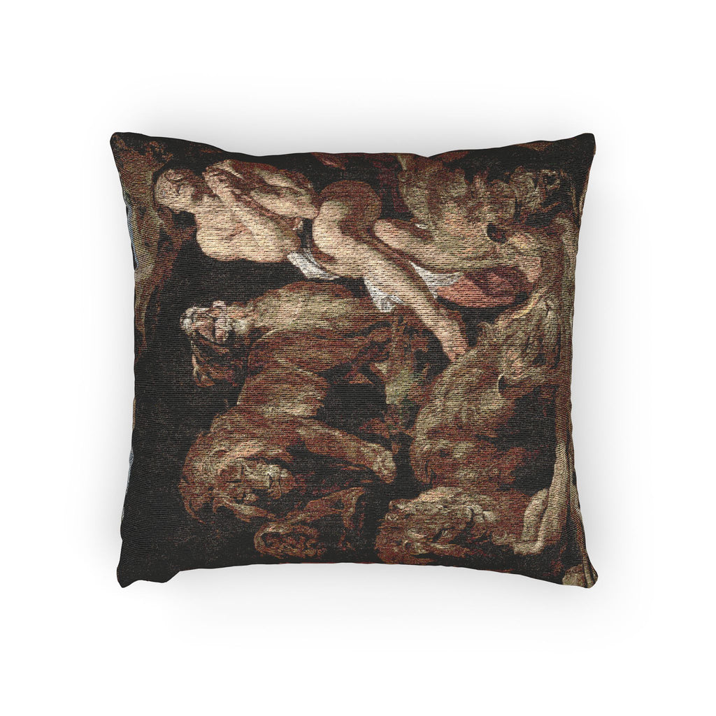 Sir Peter Paul Rubens - Daniel in the Lions' Den - Google Art Project | Woven Pillow