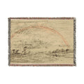 Charles François Daubigny - Landscape with a Rainbow | Woven Tapestry Blanket