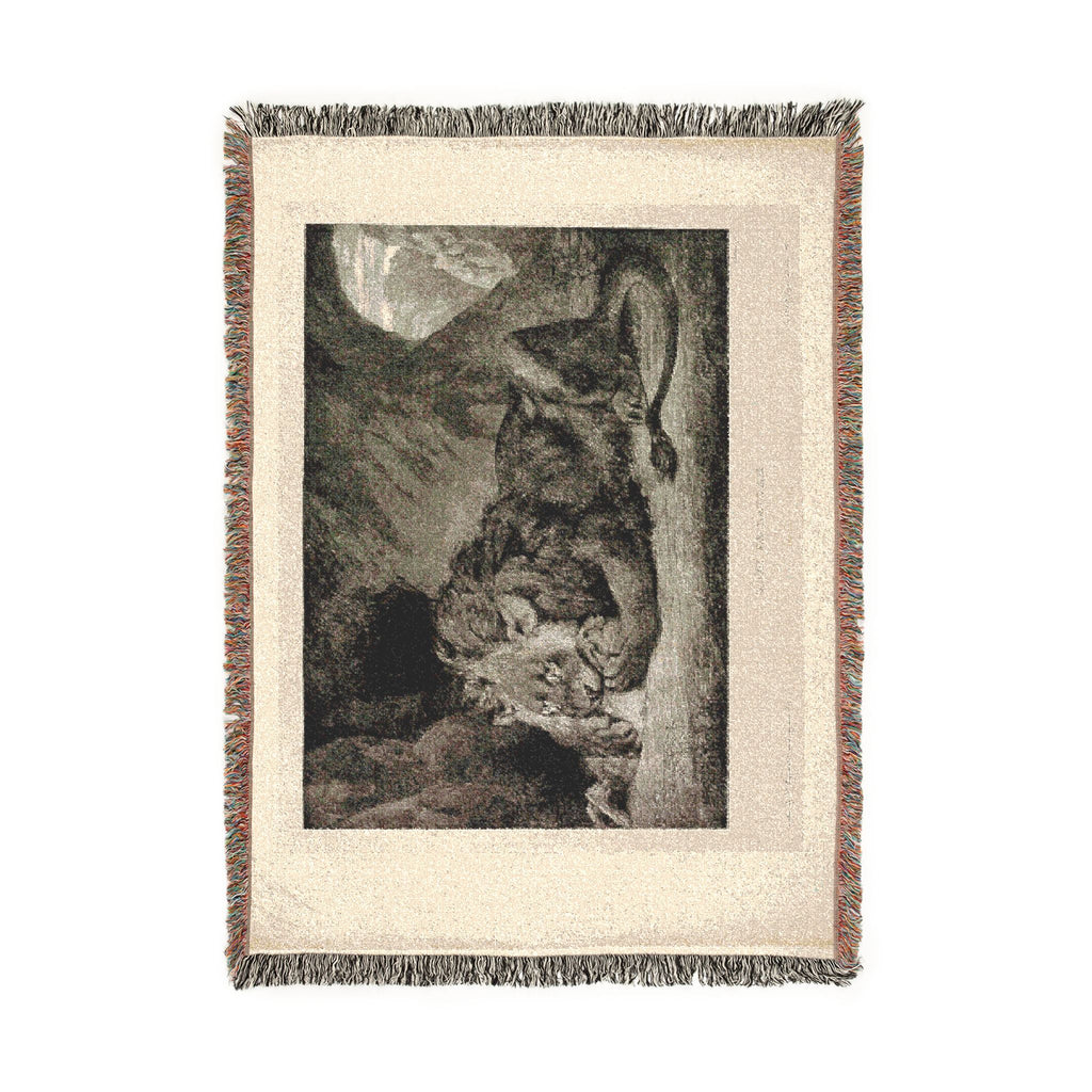 Eugène Delacroix - Lion of the Atlas Mountains | Woven Tapestry Blanket