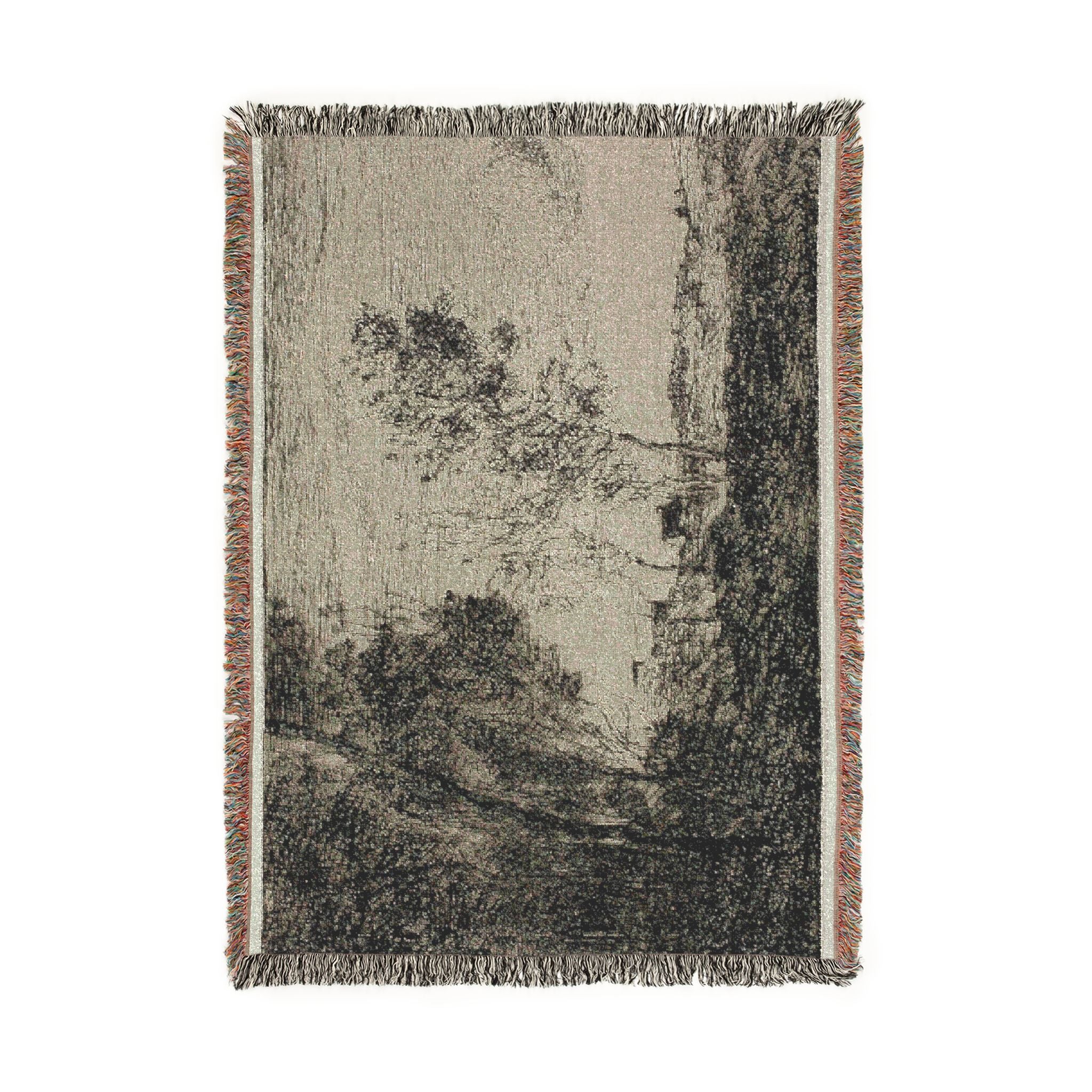 Jean Baptiste Camille Corot - In the Dunes Souvenir of the Woods of the Hague | Woven Tapestry Blanket