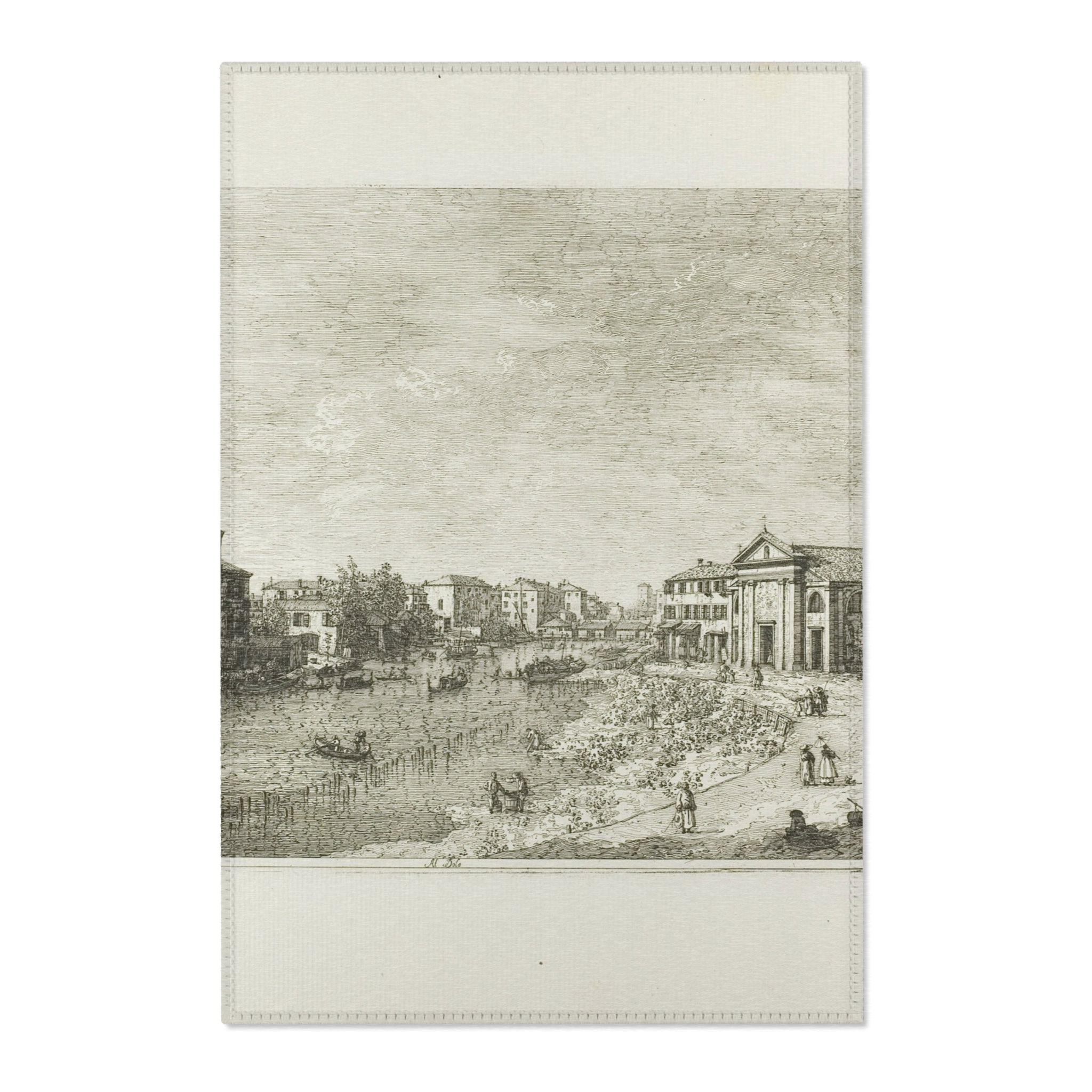 Canaletto - Al Dolo, from Vedute | Area Rug