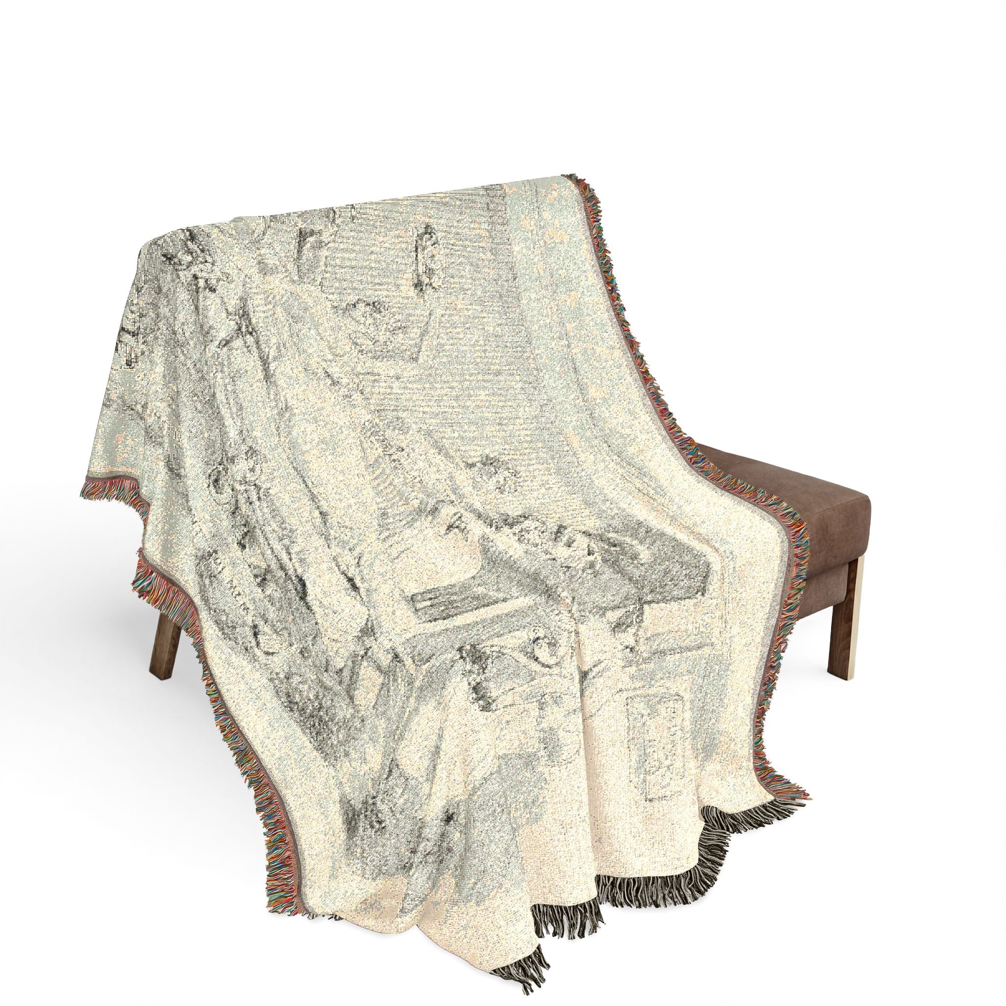 Loveless Disarming Himself Jacques-Louis David Tapestry Blanket
