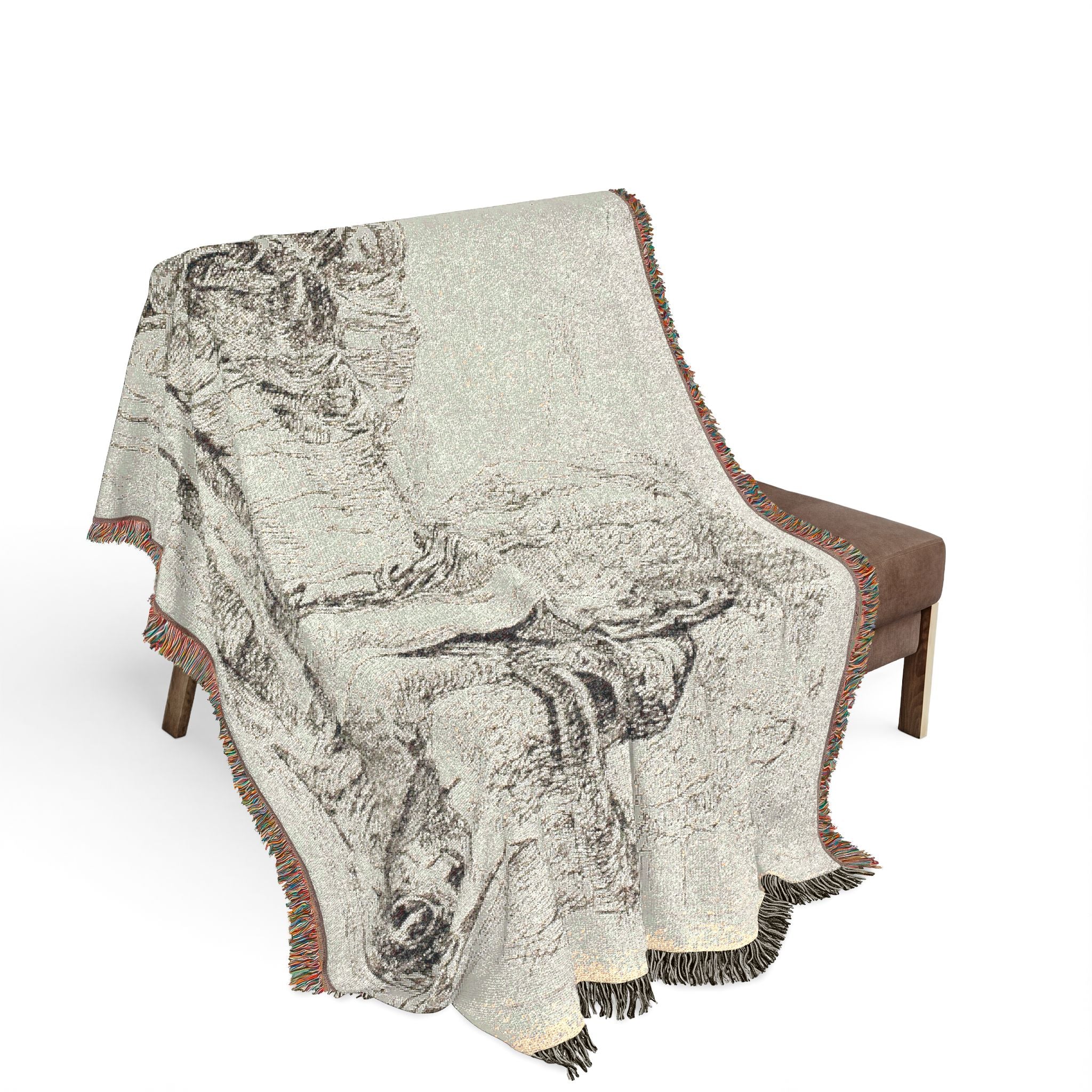 Giovanni Battista Tiepolo - Standing Philosopher and Two Other Figures, from Capricci | Woven Tapestry Blanket