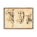 Eugène Delacroix - Study of Arms and Legs of Christ Crucified | Woven Tapestry Blanket